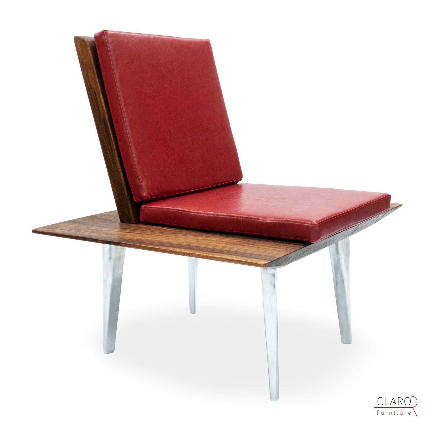 Döküm Aluminyum Ayaklı Masif Ceviz Sandalye